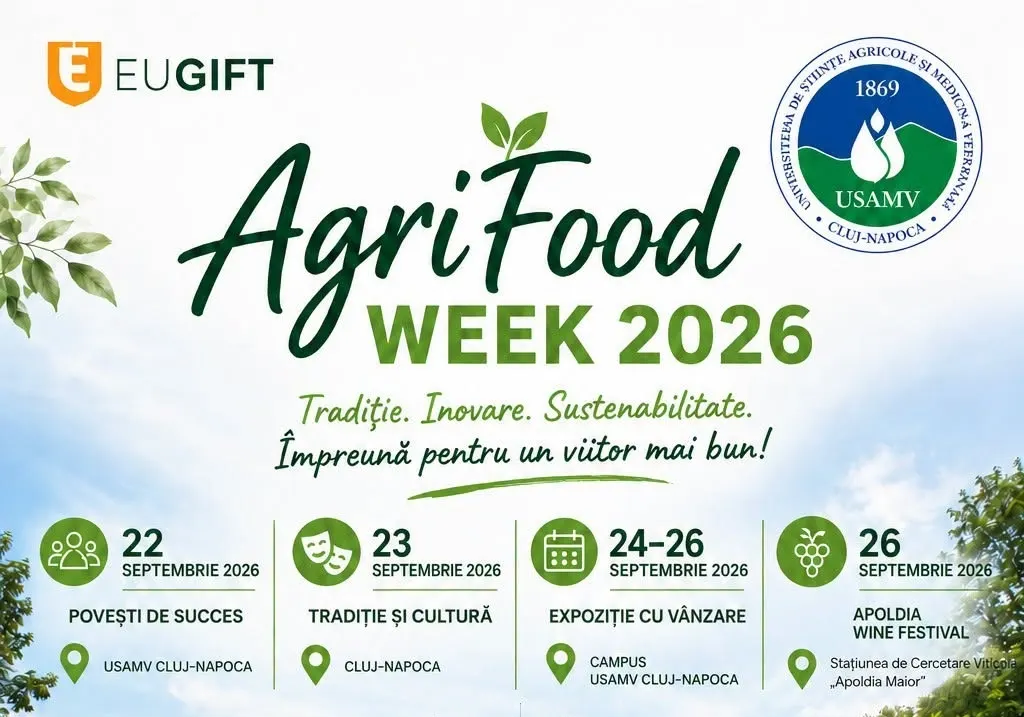 Agri-Food Week 2026 aduce gustul autentic al produselor locale în campusul USAMV Cluj-Napoca. Pasionații de știință, invitați la zeci de activități în cadrul Noaptea Cercetătorilor