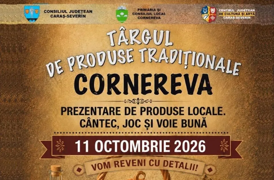 Produsele tradiționale promovate la Cornereva de Ziua Națională a Produselor Agroalimentare Românești