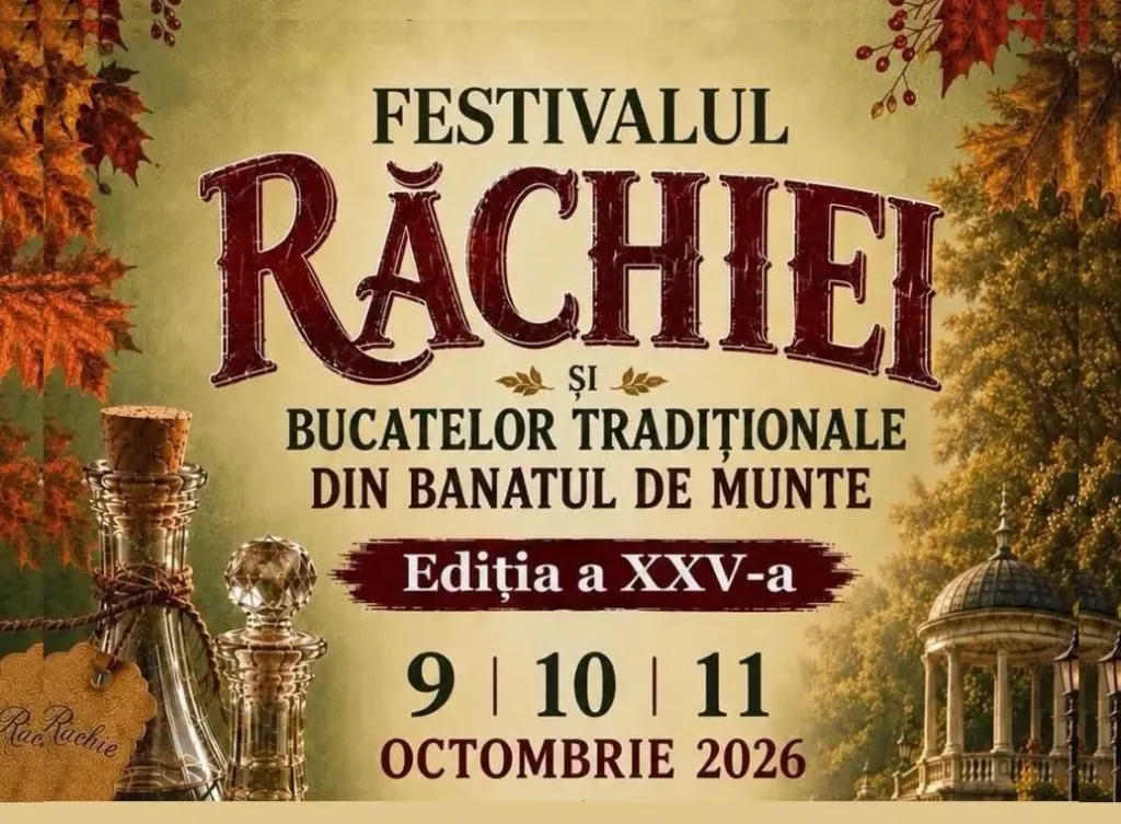 Festivalul Răchiei și al Bucatelor Tradiționale, la Băile Herculane: trei zile dedicate gastronomiei din Banatul de Munte