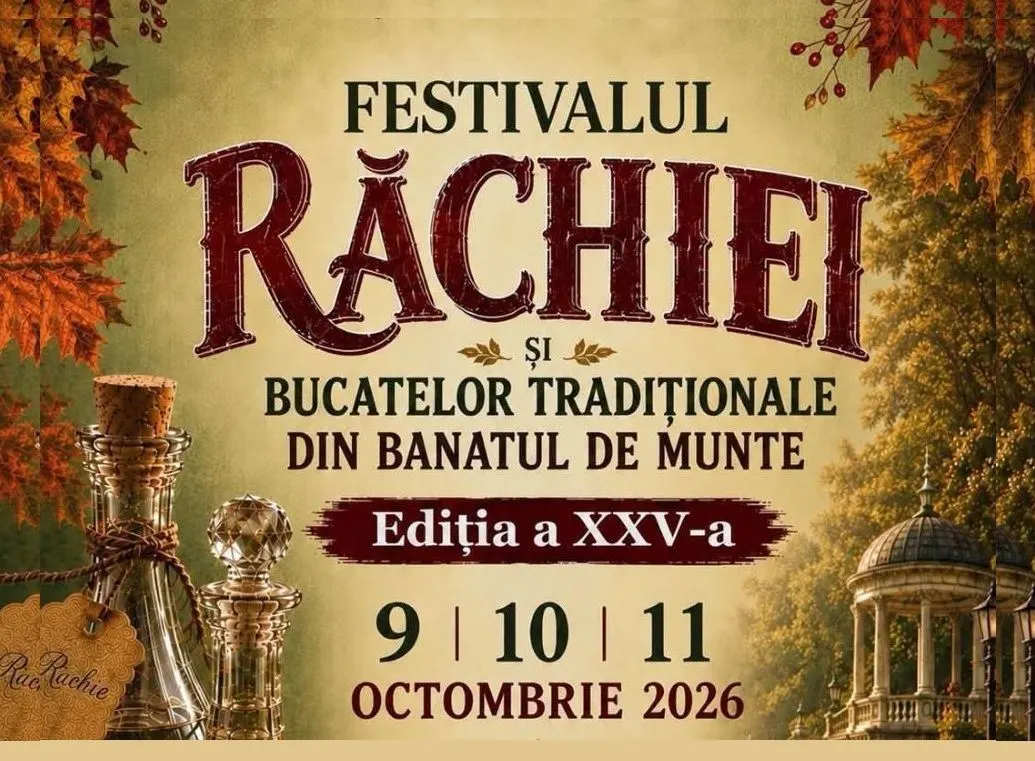 Festivalul Răchiei și al Bucatelor Tradiționale, la Băile Herculane: trei zile dedicate gastronomiei din Banatul de Munte