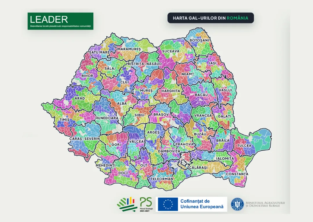 MADR a lansat harta Interactivă a GAL-urilor: instrumentul digital cheie pentru dezvoltarea mediului rural