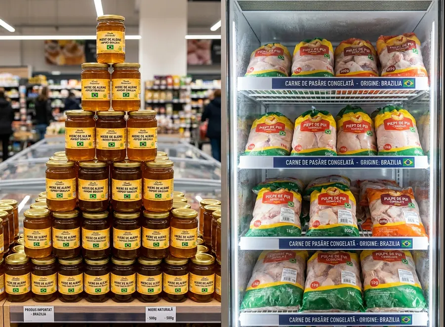 UE pregătește o posibilă reluare a importurilor de carne de pasăre și miere din Brazilia