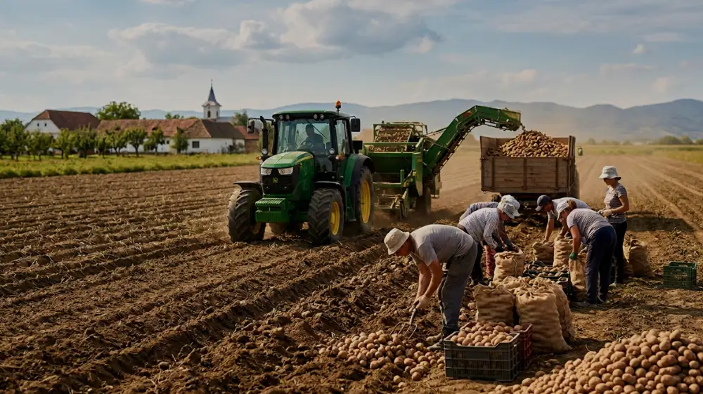 Sprijin pentru cultivatorii de cartofi: peste 2.500 de fermieri vor primi până la 300 de euro/ha